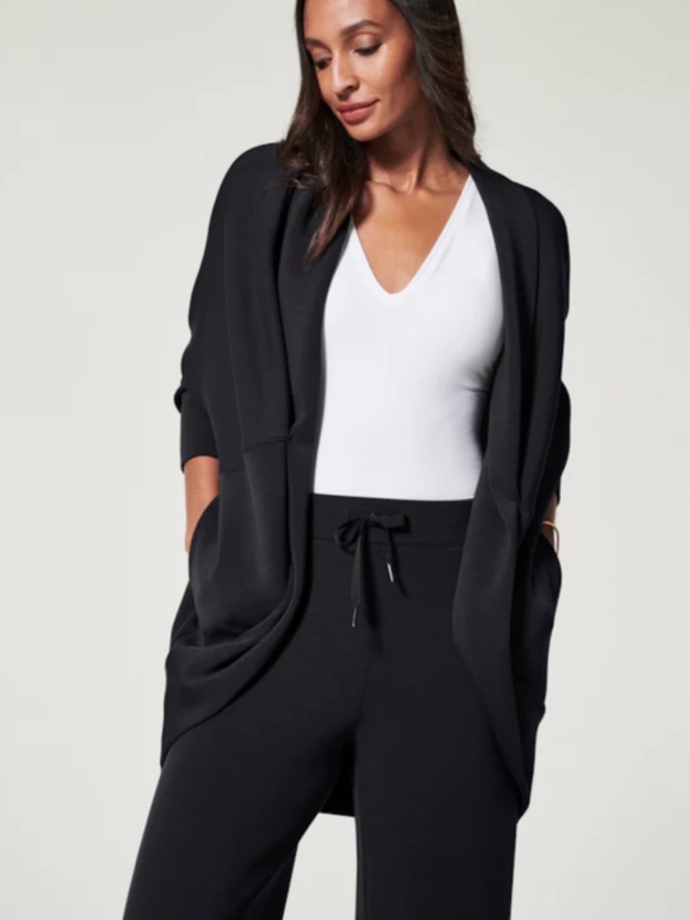 SPANX AIRESSENTIALS Cocoon Cardigan-Black